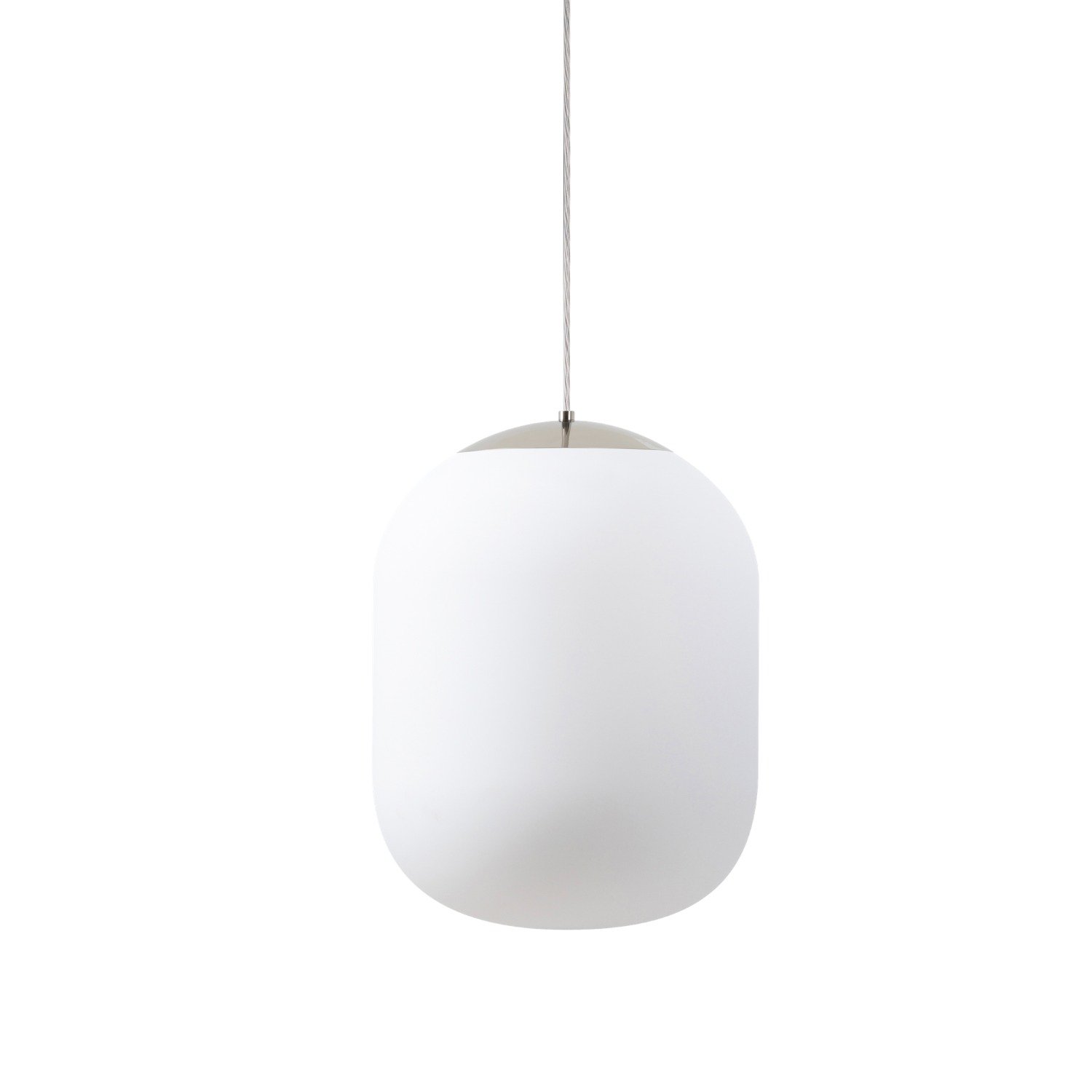 OS TAN62888 TANIA S1 HP závěsné skleněné svítidlo kartáčovaná nerez / bílá IP40 4000 K 52W LED - OSMONT