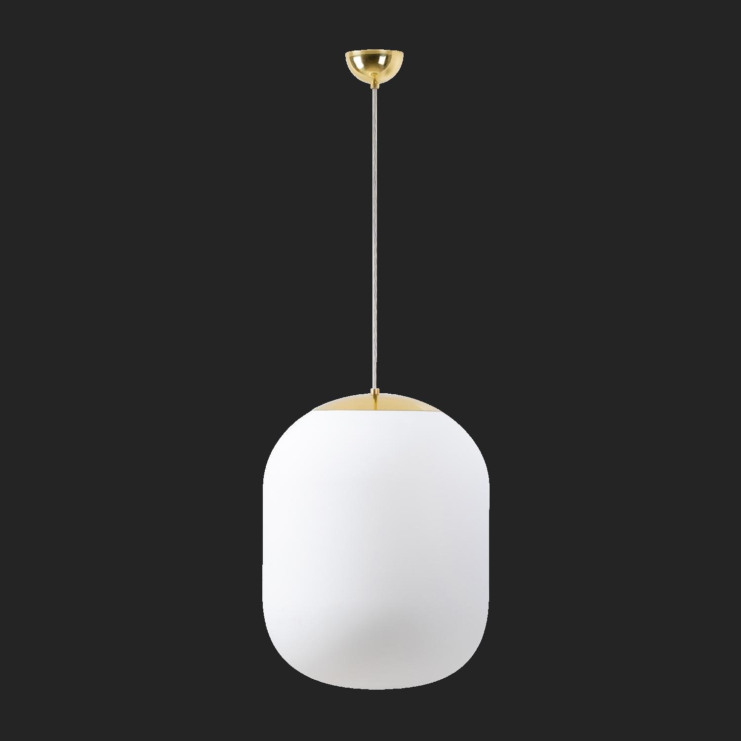 OS TAN67368 TANIA S2 závěsné skleněné svítidlo mosaz leštěná / bílá IP40 3000 K 41W LED nouzové kombinované 3 h (původní kód OS 67368) - OSMONT