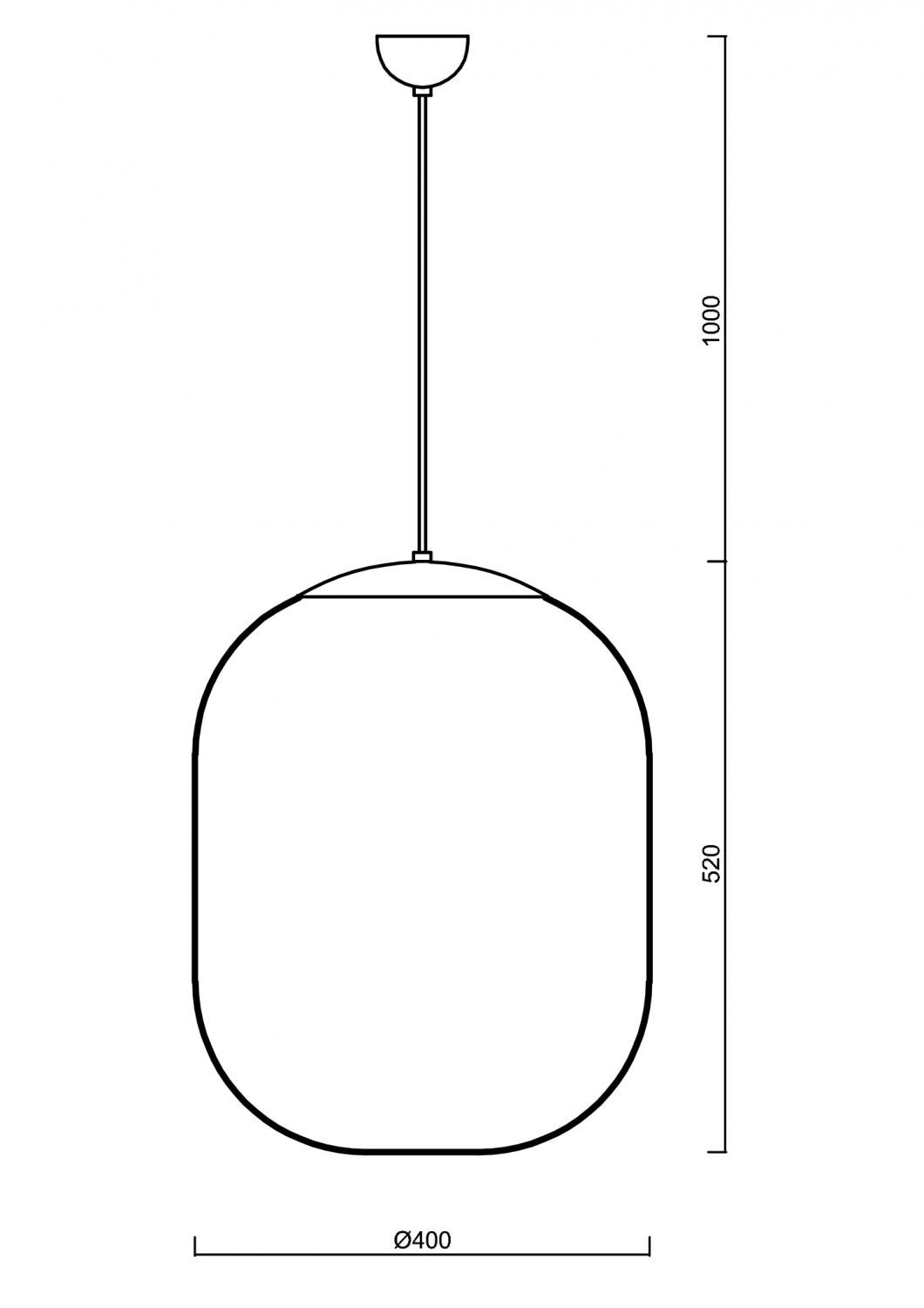OS TAN67362 TANIA S2 závěsné skleněné svítidlo bílá IP40 3000 K 41W LED nouzové kombinované 3 h (původní kód OS 67362) - OSMONT (obrázek 3)