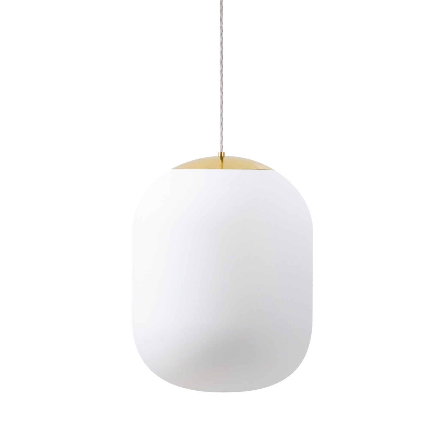 OS TAN62394 TANIA S2 HP závěsné skleněné svítidlo mosaz / bílá IP40 3000 K 59W LED - OSMONT