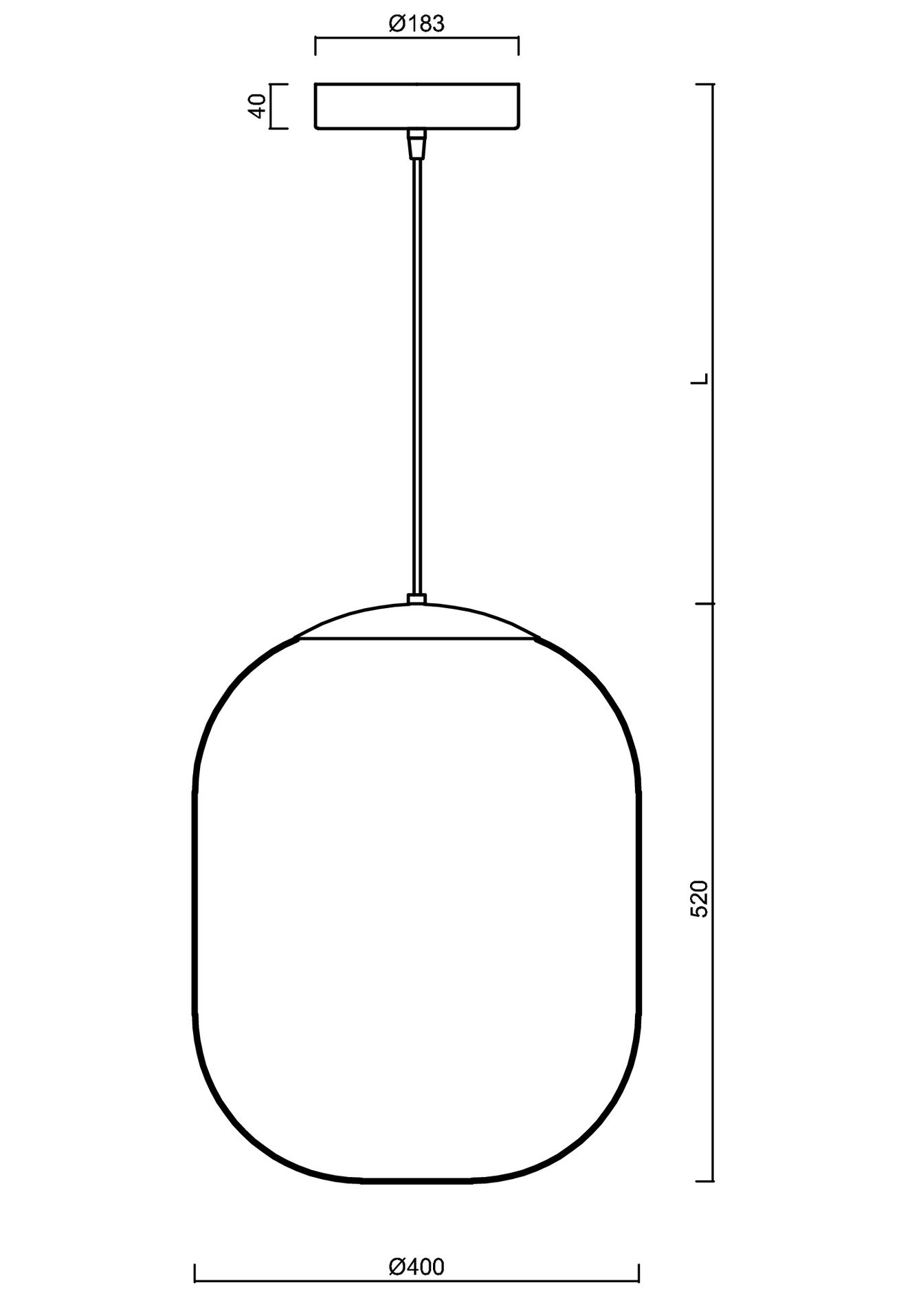 OS TAN62396 TANIA S2 HP závěsné skleněné svítidlo nerez / bílá IP40 3000 K 59W LED - OSMONT (obrázek 3)