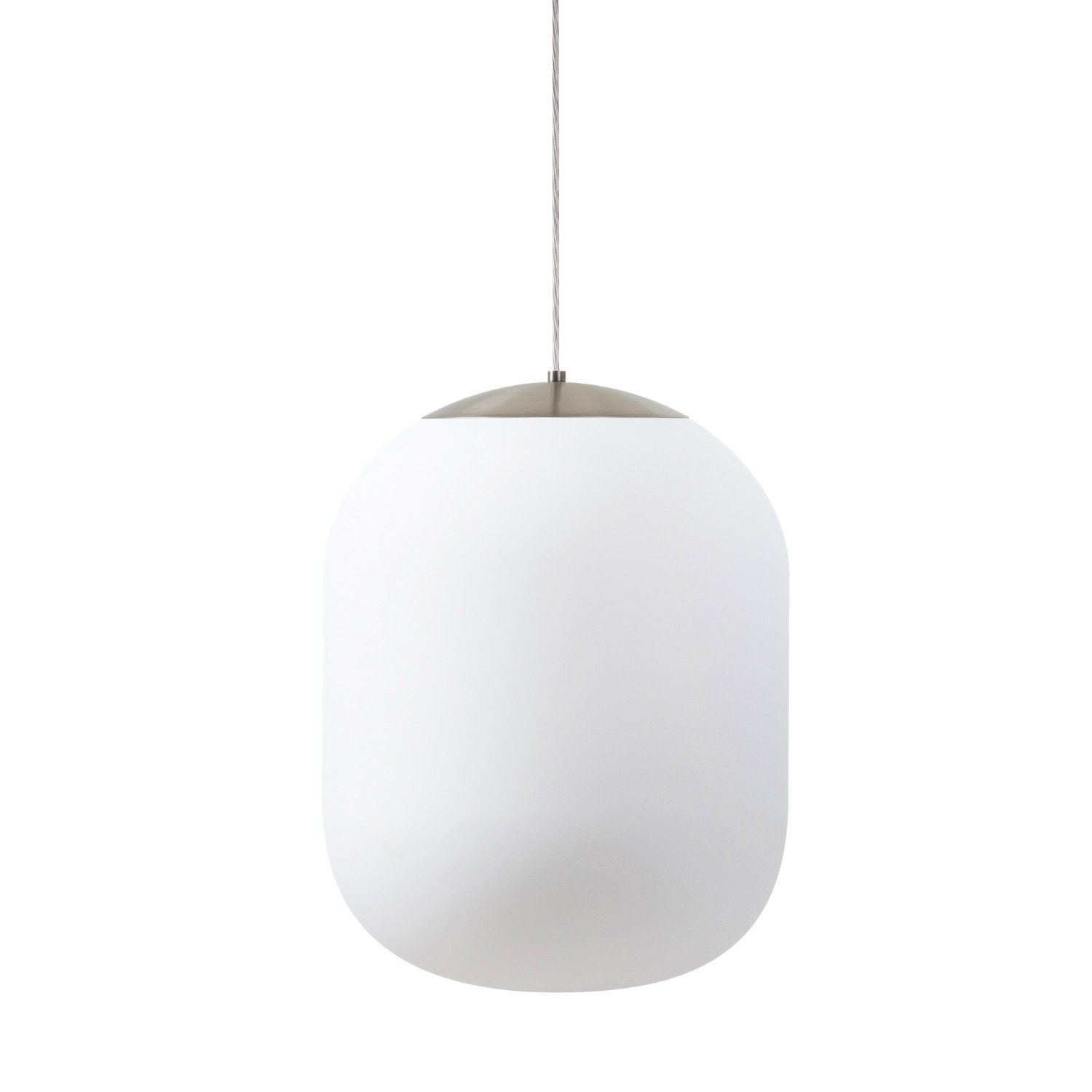 OS TAN62898 TANIA S2 HP závěsné skleněné svítidlo kartáčovaná nerez / bílá IP40 4000 K 59W LED - OSMONT