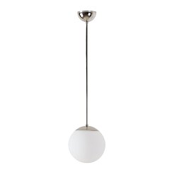 Obrázek pro produkt ADRIA P1 závěsné skleněné svítidlo nerez leštěná / bílá IP40 75W E27 (původní kód OS 45031) - OSMONT