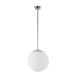Obrázek pro produkt ADRIA P2 závěsné skleněné svítidlo nerez / bílá IP40 25W E27 - OSMONT