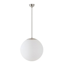 Obrázek pro produkt ADRIA P3 závěsné skleněné svítidlo kartáčovaná nerez / bílá IP40 40W E27 - OSMONT