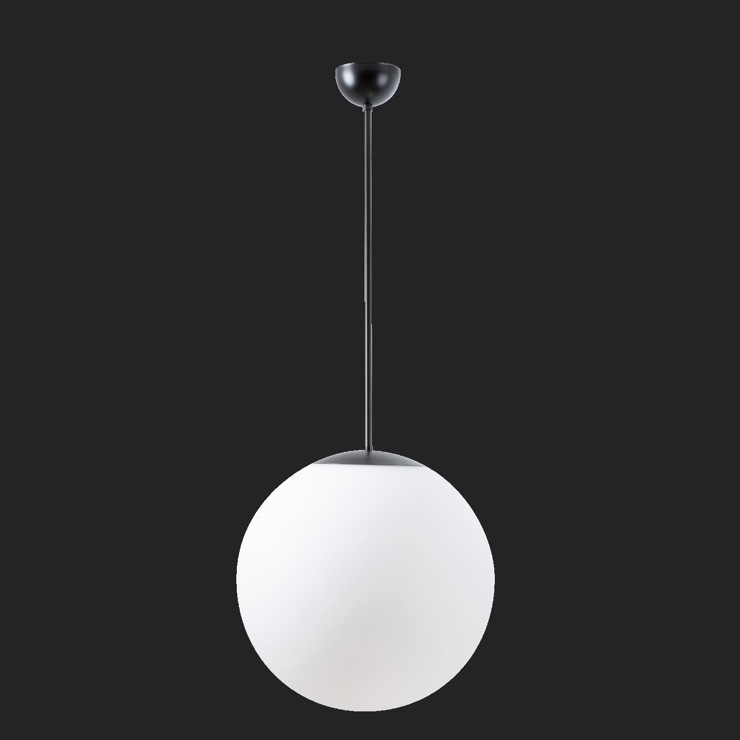 OS ADR68808 ADRIA P3 závěsné skleněné svítidlo černá / bílá IP40 4000 K 27W LED nouzové kombinované 1 h (původní kód OS 68808) - OSMONT