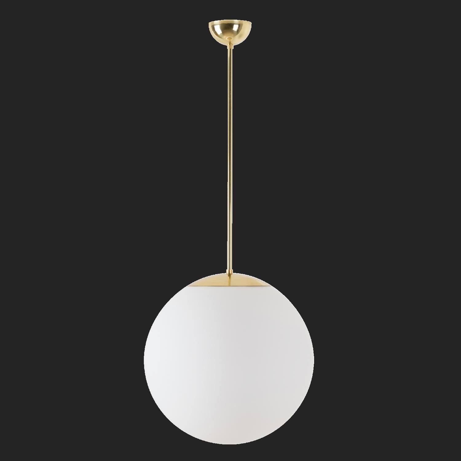 OS ADR68313 ADRIA P3 závěsné skleněné svítidlo mosaz leštěná / bílá IP40 3000 K 27W LED nouzové kombinované 1 h (původní kód OS 68313) - OSMONT