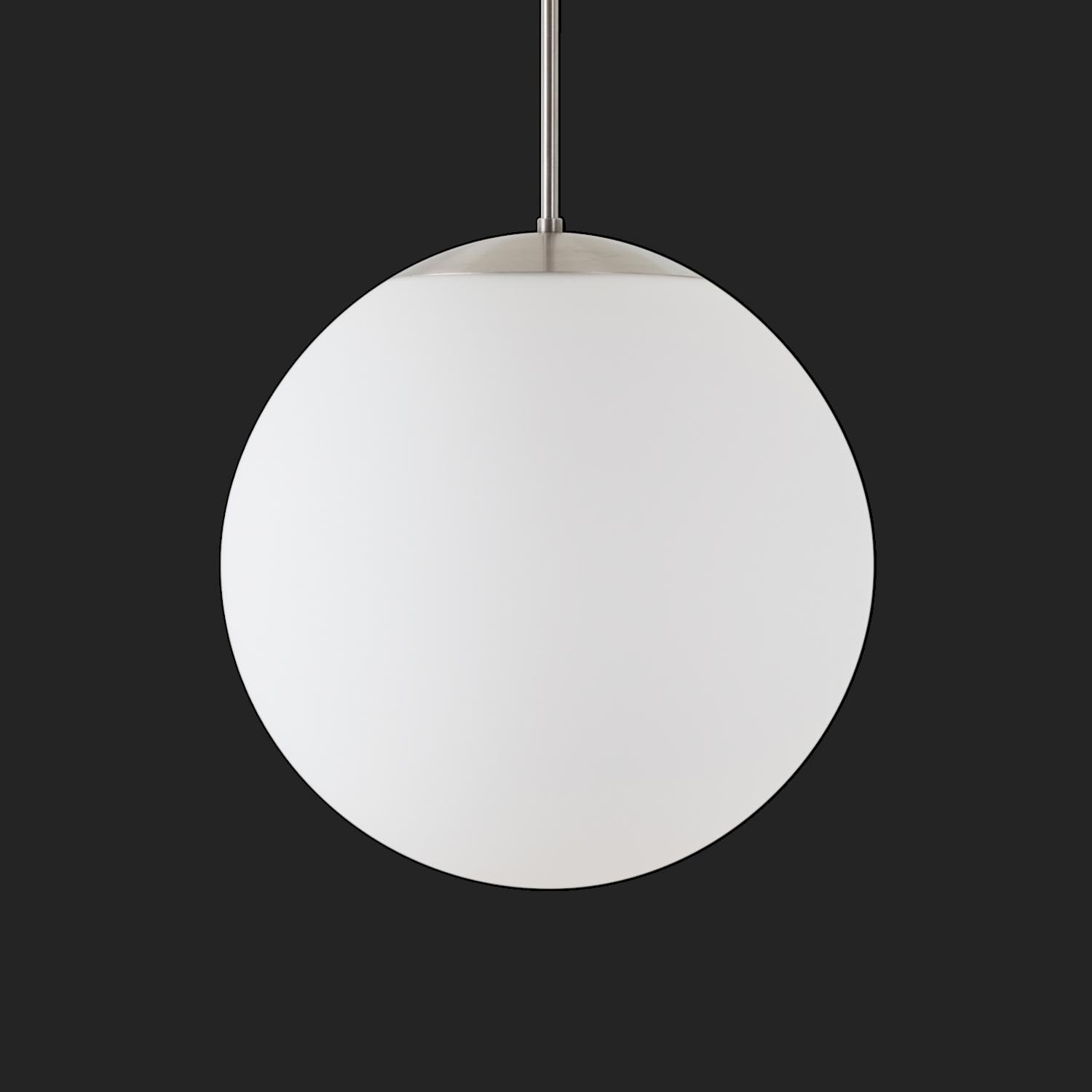 OS ADR72534 ADRIA P3 HP závěsné skleněné svítidlo nerez broušená / bílá IP40 4000 K 52W LED nouzové kombinované 3 h (původní kód OS 72534) - OSMONT