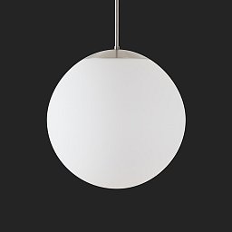 Obrázek pro produkt ADRIA P3 HP závěsné skleněné svítidlo nerez broušená / bílá IP40 4000 K 52W LED nouzové kombinované 3 h - OSMONT