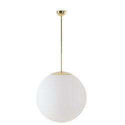 Obrázek pro produkt ADRIA P4 závěsné skleněné svítidlo mosaz / bílá IP40 40W E27 - OSMONT