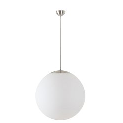 Obrázek pro produkt ADRIA P4 závěsné skleněné svítidlo kartáčovaná nerez / bílá IP40 40W E27 - OSMONT