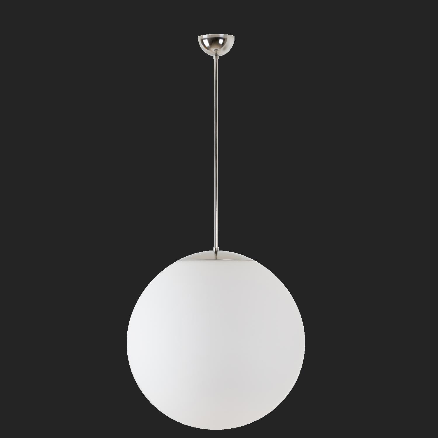 OS ADR60677 ADRIA P4 závěsné skleněné svítidlo nerez leštěná / bílá IP40 4000 K 41W LED nouzové kombinované 3 h (původní kód OS 60677) - OSMONT