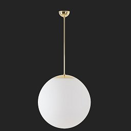 Obrázek pro produkt ADRIA P4 závěsné skleněné svítidlo mosaz leštěná / bílá IP40 4000 K 41W LED nouzové kombinované 3 h - OSMONT