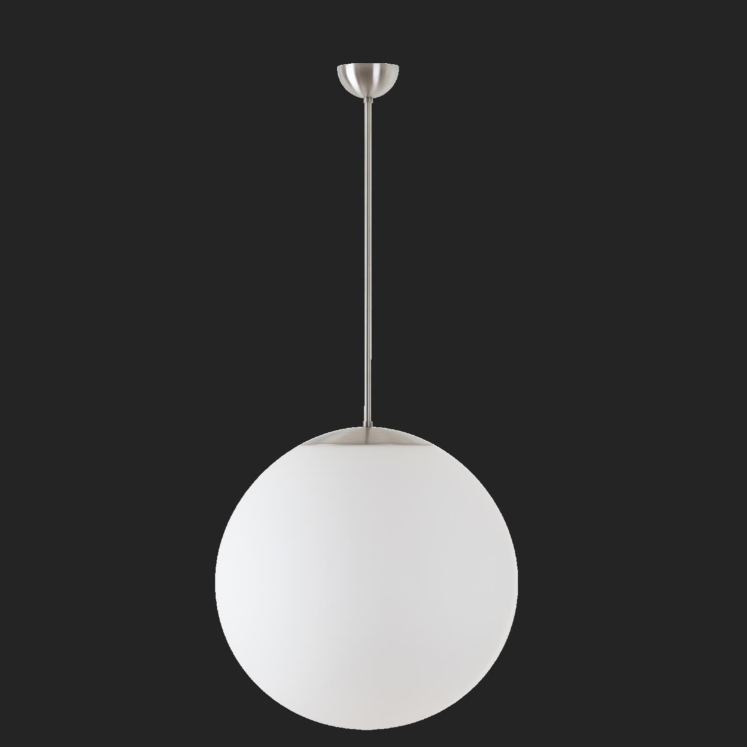 OS ADR60194 ADRIA P4 závěsné skleněné svítidlo nerez broušená / bílá IP40 3000 K 41W LED nouzové kombinované 3 h (původní kód OS 60194) - OSMONT