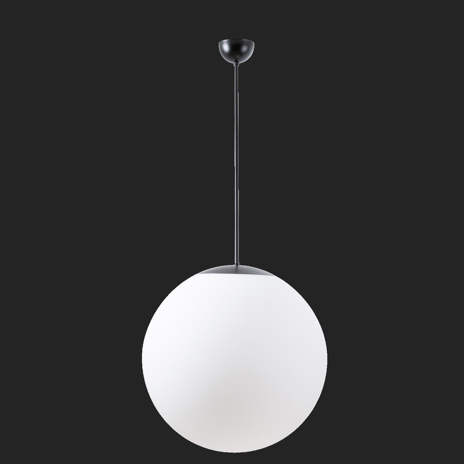 OS ADR61305 ADRIA P4 závěsné skleněné svítidlo černá / bílá IP40 3000 K 41W LED nouzové kombinované 3 h (původní kód OS 61305) - OSMONT