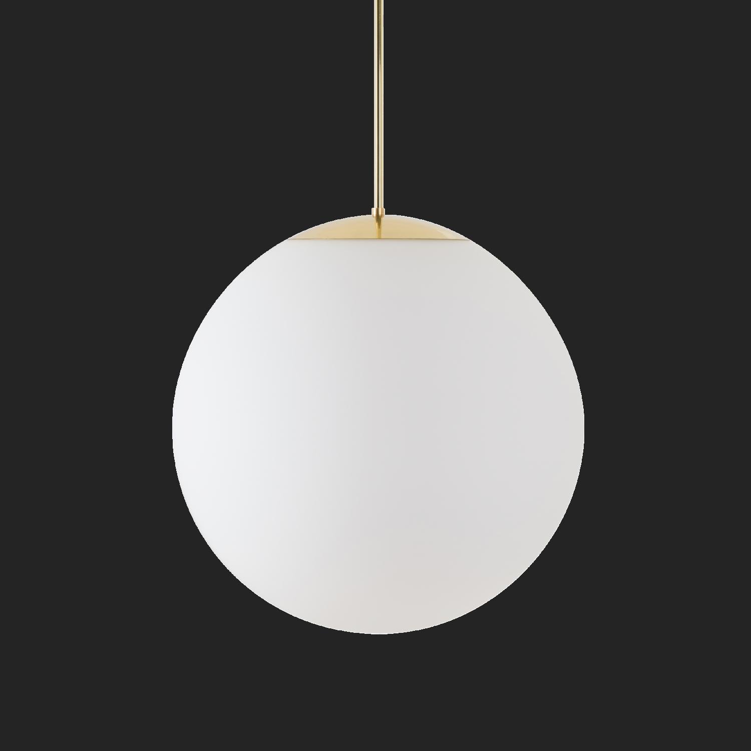 OS ADR72549 ADRIA P4 HP závěsné skleněné svítidlo mosaz leštěná / bílá IP40 4000 K 58W LED nouzové kombinované 3 h (původní kód OS 72549) - OSMONT