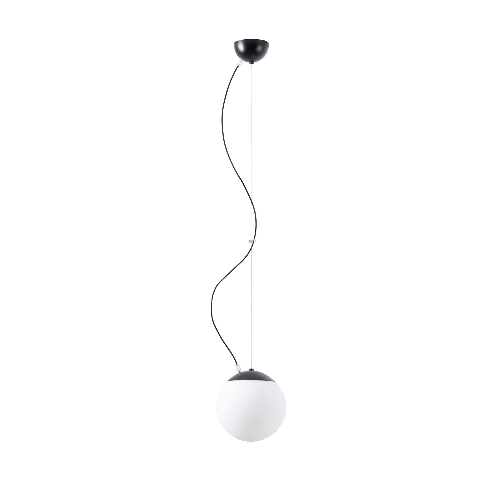 OS ADR61320 ADRIA L1 závěsné skleněné svítidlo černá / bílá IP40 3000 K 8W LED - OSMONT