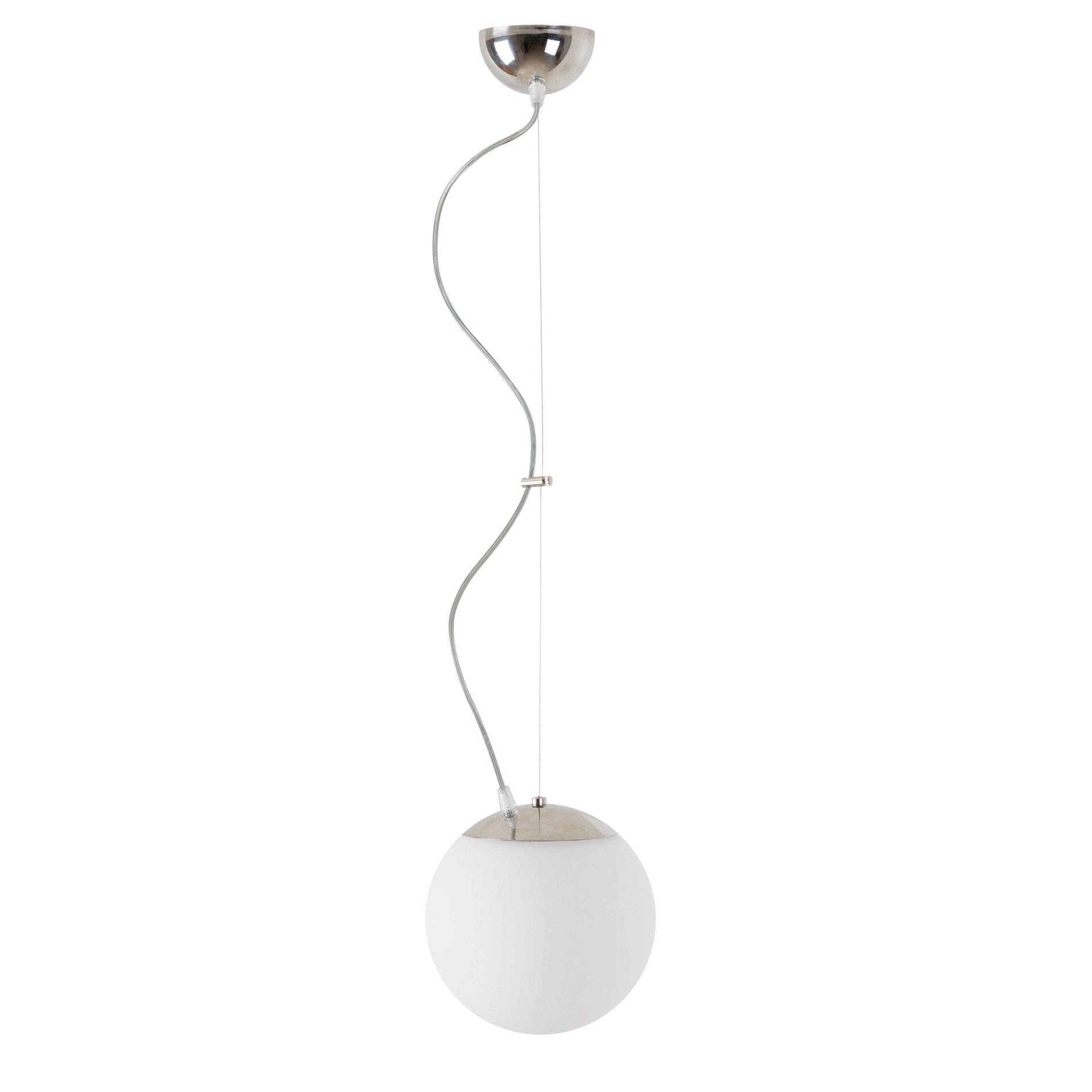 Levně OS ADR60744 ADRIA L1 závěsné skleněné svítidlo nerez / bílá IP40 4000 K 8W LED - OSMONT