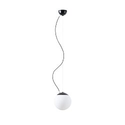 Obrázek pro produkt ADRIA L1 závěsné skleněné svítidlo černá / bílá IP40 25W E27 - OSMONT