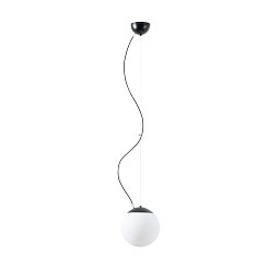 Obrázek pro produkt ADRIA L1 závěsné skleněné svítidlo černá / bílá IP40 25W E27 - OSMONT