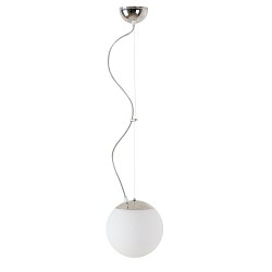 Obrázek pro produkt ADRIA L1 závěsné skleněné svítidlo nerez / bílá IP40 25W E27 - OSMONT