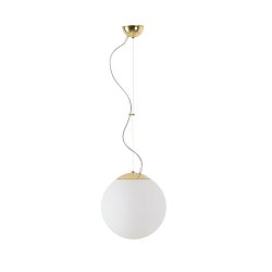 Obrázek pro produkt ADRIA L2 závěsné skleněné svítidlo mosaz / bílá IP40 25W E27 - OSMONT