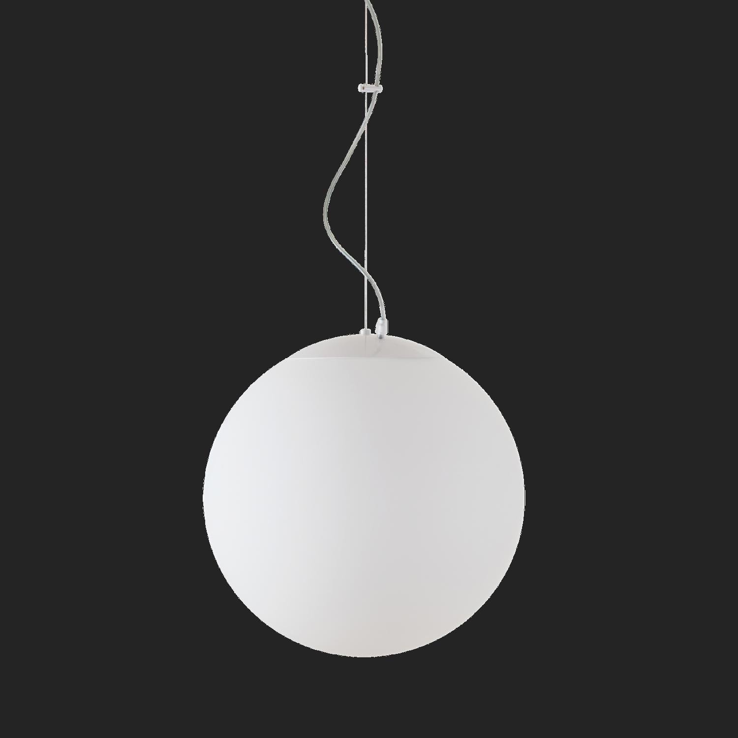 OS ADR72585 ADRIA L3 HP závěsné skleněné svítidlo bílá IP40 4000 K 52W LED nouzové kombinované 3 h (původní kód OS 72585) - OSMONT