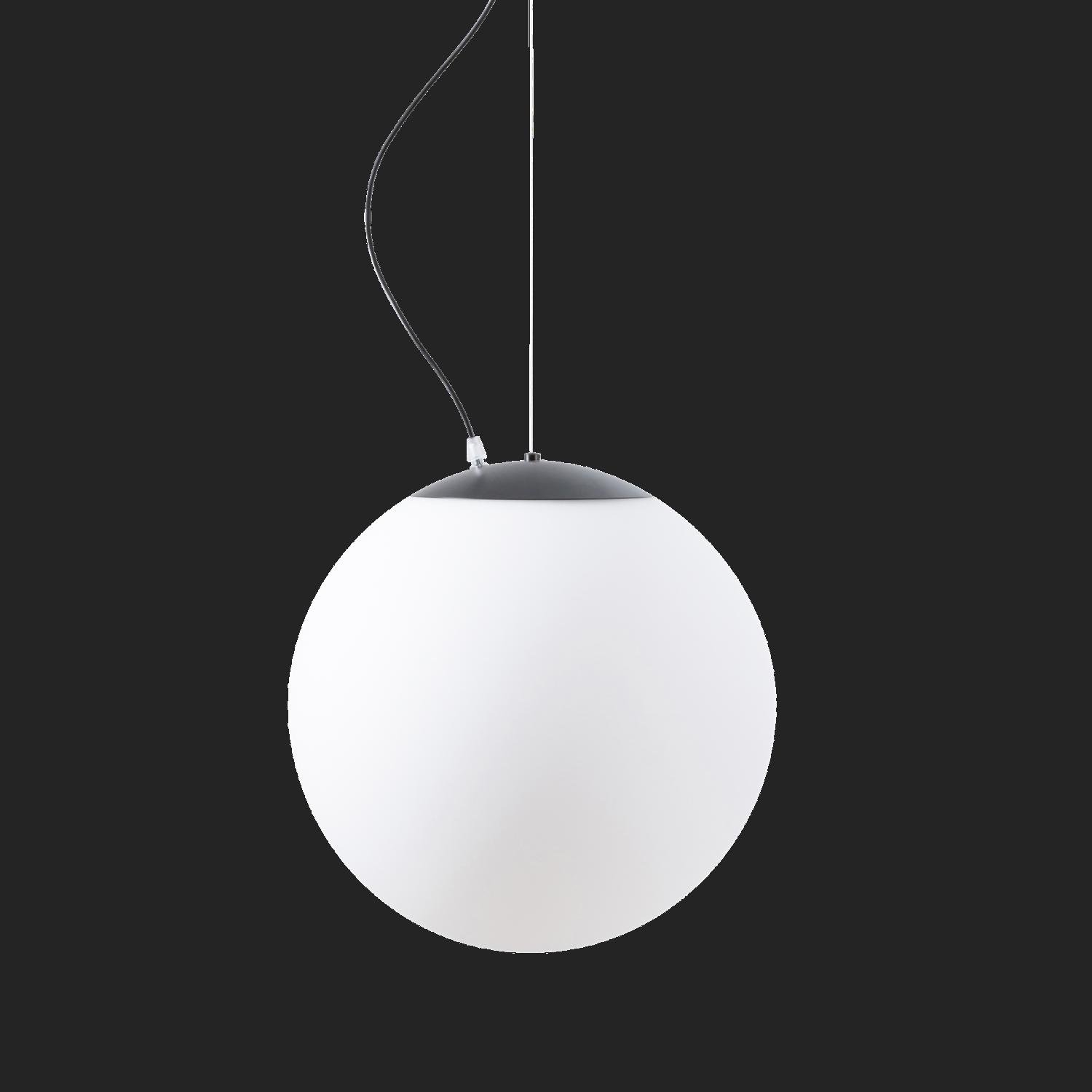 OS ADR72587 ADRIA L3 HP závěsné skleněné svítidlo černá / bílá IP40 4000 K 52W LED nouzové kombinované 3 h (původní kód OS 72587) - OSMONT