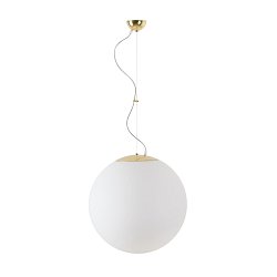 Obrázek pro produkt ADRIA L4 závěsné skleněné svítidlo mosaz / bílá IP40 40W E27 - OSMONT