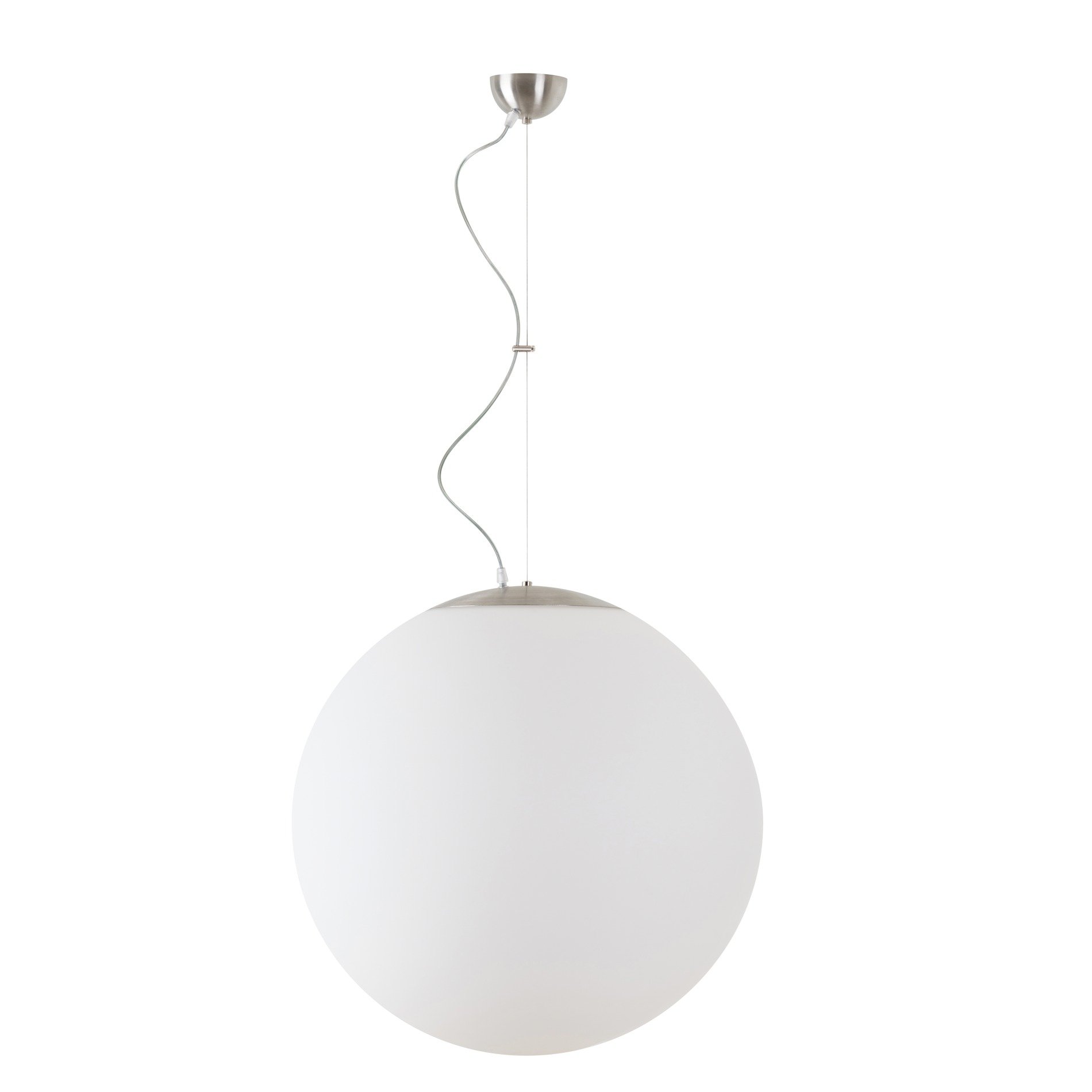 Levně OS ADR60324 ADRIA L5 závěsné skleněné svítidlo kartáčovaná nerez / bílá IP40 3000 K 48W LED - OSMONT