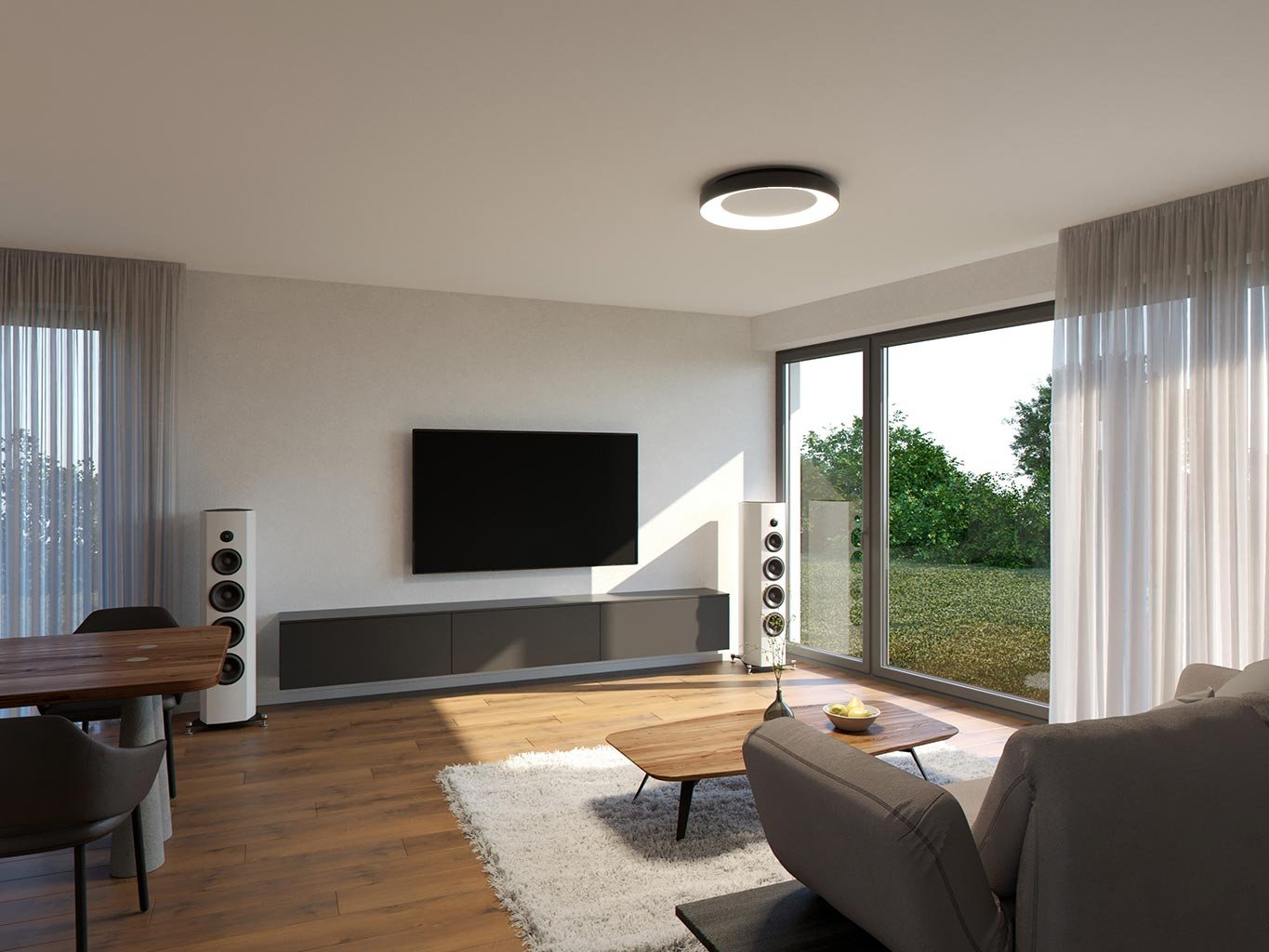 LED2 1273053DT Svítidlo BELLA 80, B DIM TRIAC 80W 2CC3000K/4000K stropní černá - LED2 Lighting (obrázek 4)