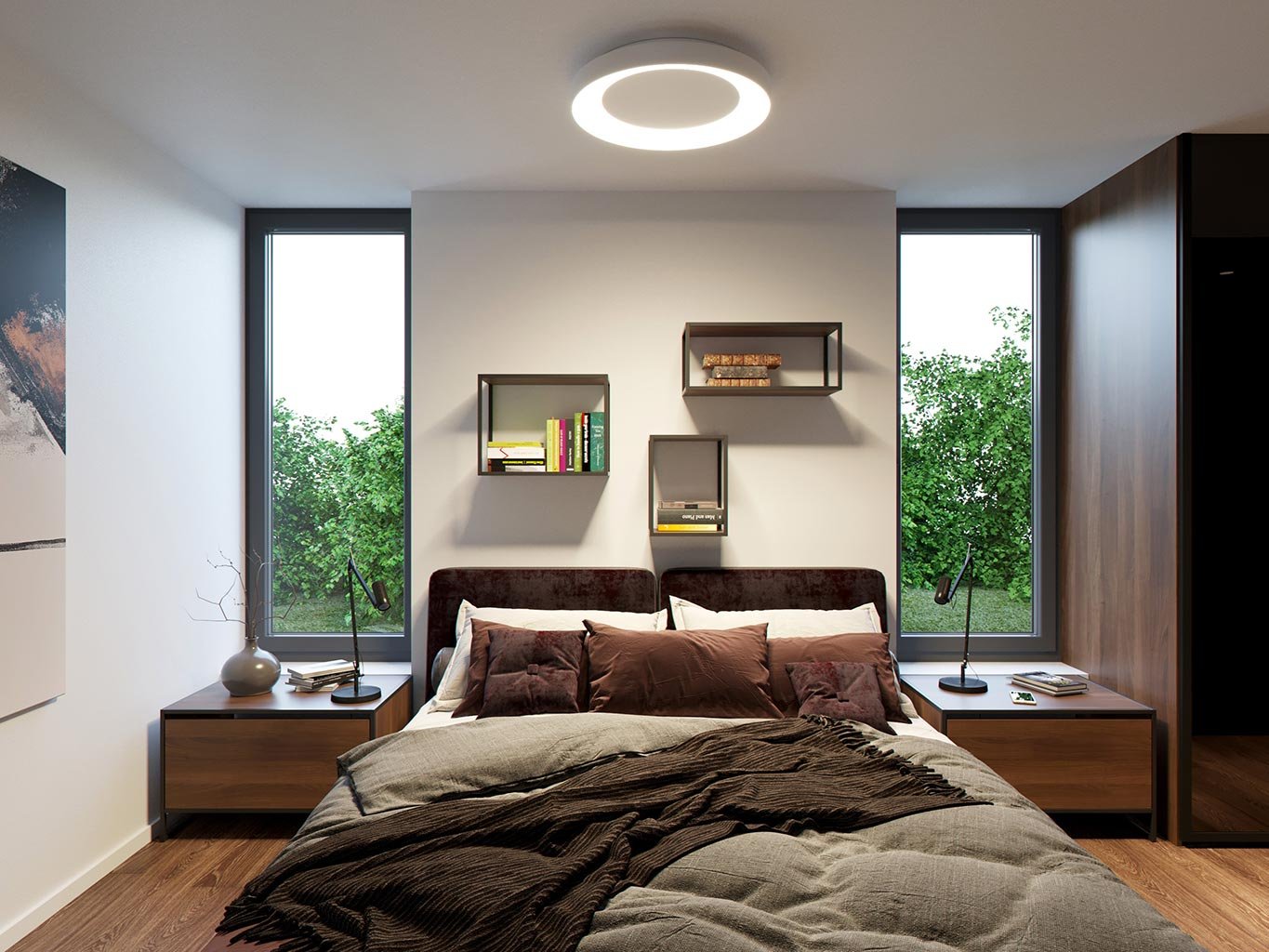 LED2 1273053DT Svítidlo BELLA 80, B DIM TRIAC 80W 2CC3000K/4000K stropní černá - LED2 Lighting (obrázek 5)
