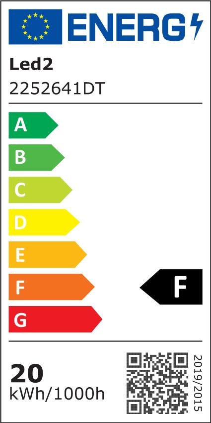 LED2 2252641DT Svítidlo HIDE, W DIM TRIAC 20W 4000K zápustné bílá - LED2 Lighting (obrázek 2)