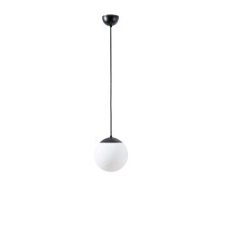 Obrázek pro produkt ADRIA S1 závěsné skleněné svítidlo černá / bílá IP40 25W E27 - OSMONT