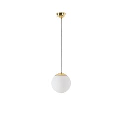 Obrázek pro produkt ADRIA S1 závěsné skleněné svítidlo mosaz / bílá IP40 25W E27 - OSMONT