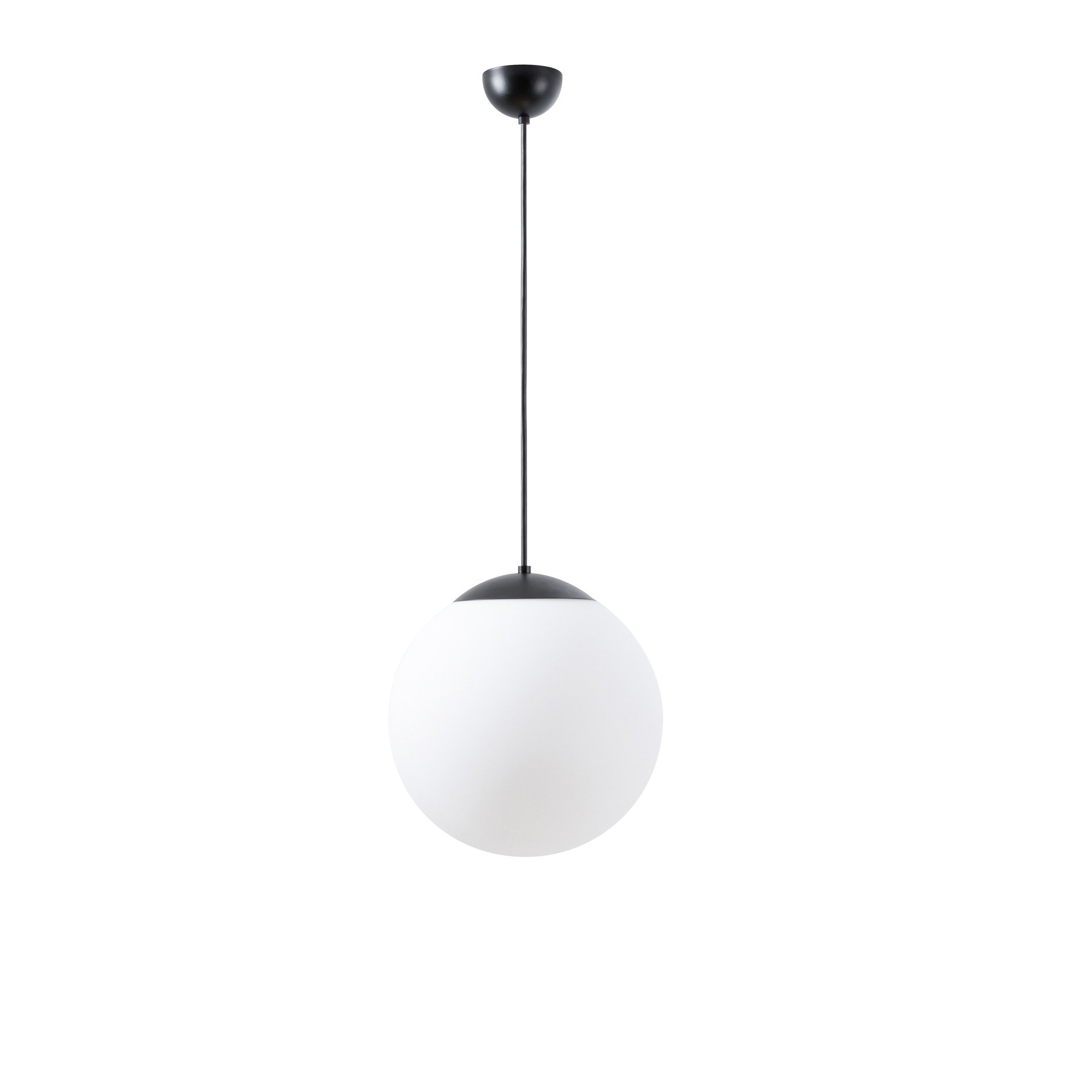 Levně OS ADR52952 ADRIA S2 závěsné skleněné svítidlo černá / bílá IP40 25W E27 - OSMONT