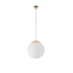 Obrázek pro produkt ADRIA S2 závěsné skleněné svítidlo mosaz / bílá IP40 25W E27 - OSMONT