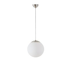 Obrázek pro produkt ADRIA S2 závěsné skleněné svítidlo kartáčovaná nerez / bílá IP40 25W E27 - OSMONT