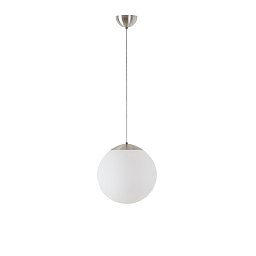 Obrázek pro produkt ADRIA S2 závěsné skleněné svítidlo kartáčovaná nerez / bílá IP40 25W E27 - OSMONT