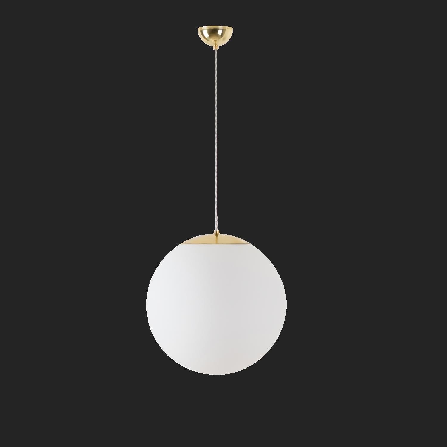 OS ADR68342 ADRIA S3 závěsné skleněné svítidlo mosaz leštěná / bílá IP40 3000 K 27W LED nouzové kombinované 1 h (původní kód OS 68342) - OSMONT