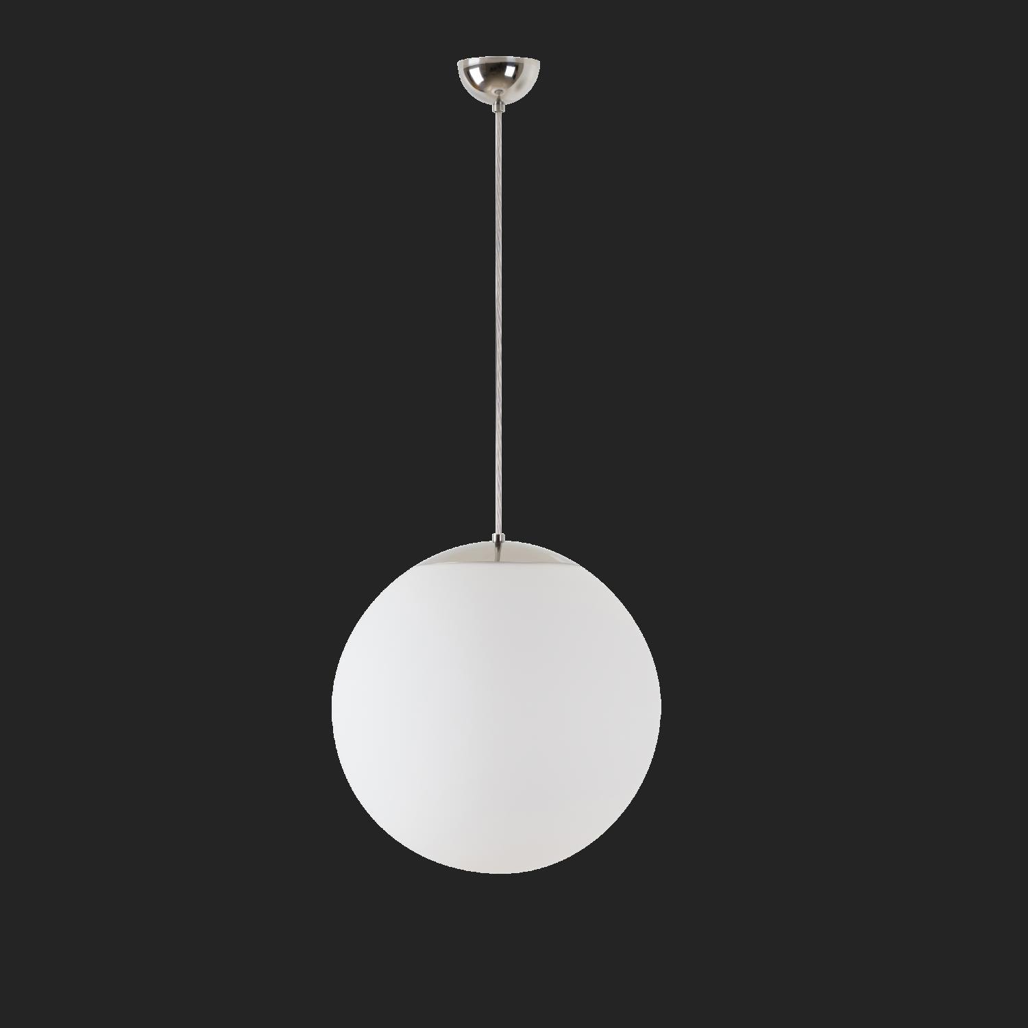 OS ADR68343 ADRIA S3 závěsné skleněné svítidlo nerez leštěná / bílá IP40 3000 K 27W LED nouzové kombinované 1 h (původní kód OS 68343) - OSMONT