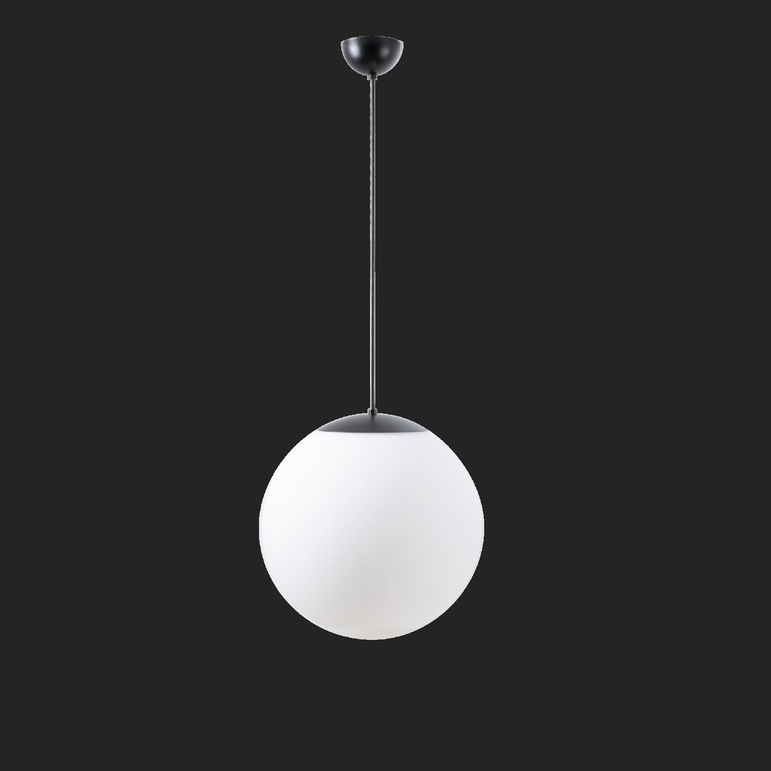 OS ADR68841 ADRIA S3 závěsné skleněné svítidlo černá / bílá IP40 4000 K 27W LED nouzové kombinované 1 h (původní kód OS 68841) - OSMONT