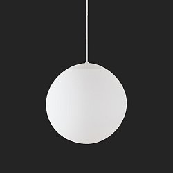 Obrázek pro produkt ADRIA S3 HP závěsné skleněné svítidlo bílá IP40 4000 K 52W LED nouzové kombinované 3 h (původní kód OS 72605) - OSMONT