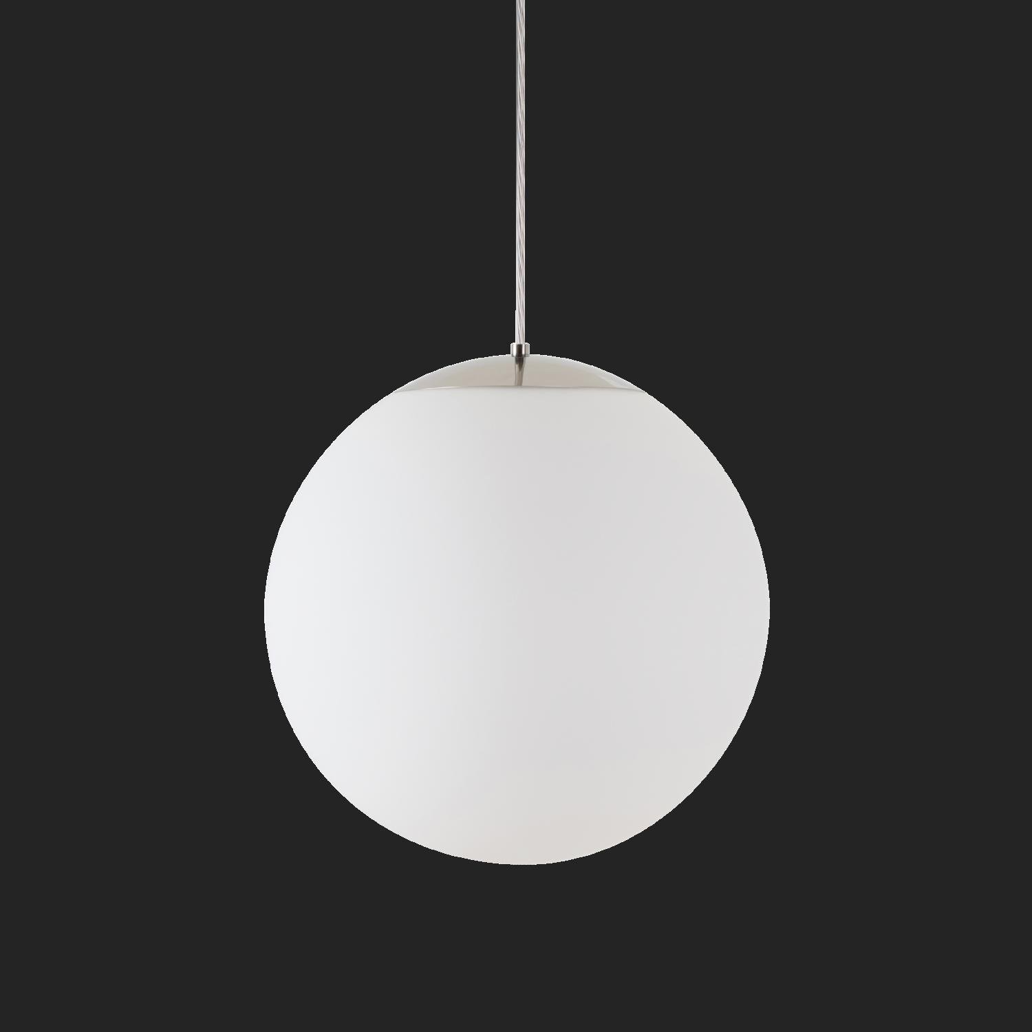 OS ADR72608 ADRIA S3 HP závěsné skleněné svítidlo nerez leštěná / bílá IP40 4000 K 52W LED nouzové kombinované 3 h (původní kód OS 72608) - OSMONT