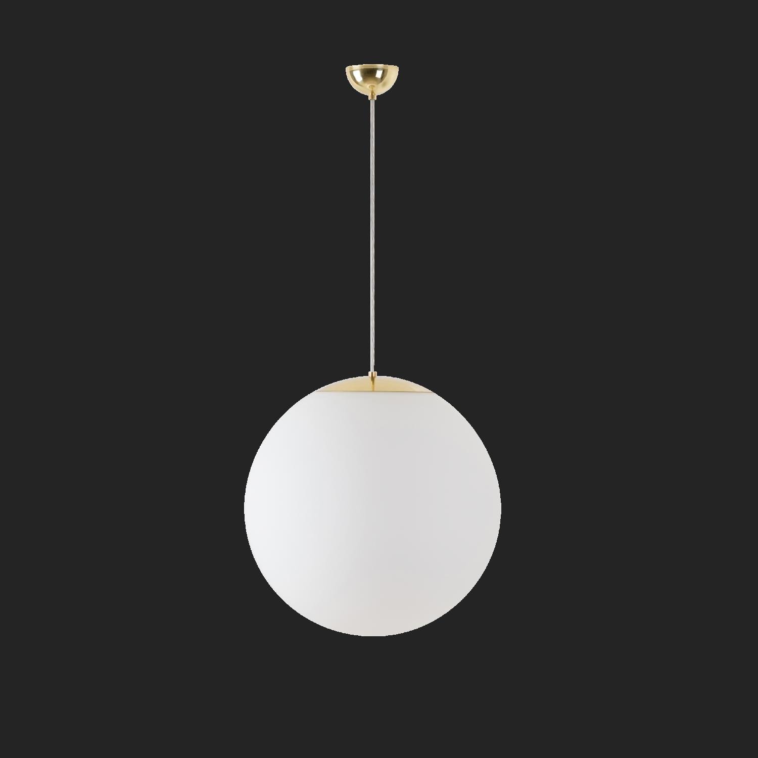 OS ADR60859 ADRIA S4 závěsné skleněné svítidlo mosaz leštěná / bílá IP40 4000 K 41W LED nouzové kombinované 3 h (původní kód OS 60859) - OSMONT