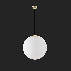 Obrázek pro produkt ADRIA S4 závěsné skleněné svítidlo mosaz leštěná / bílá IP40 4000 K 41W LED nouzové kombinované 3 h (původní kód OS 60859) - OSMONT