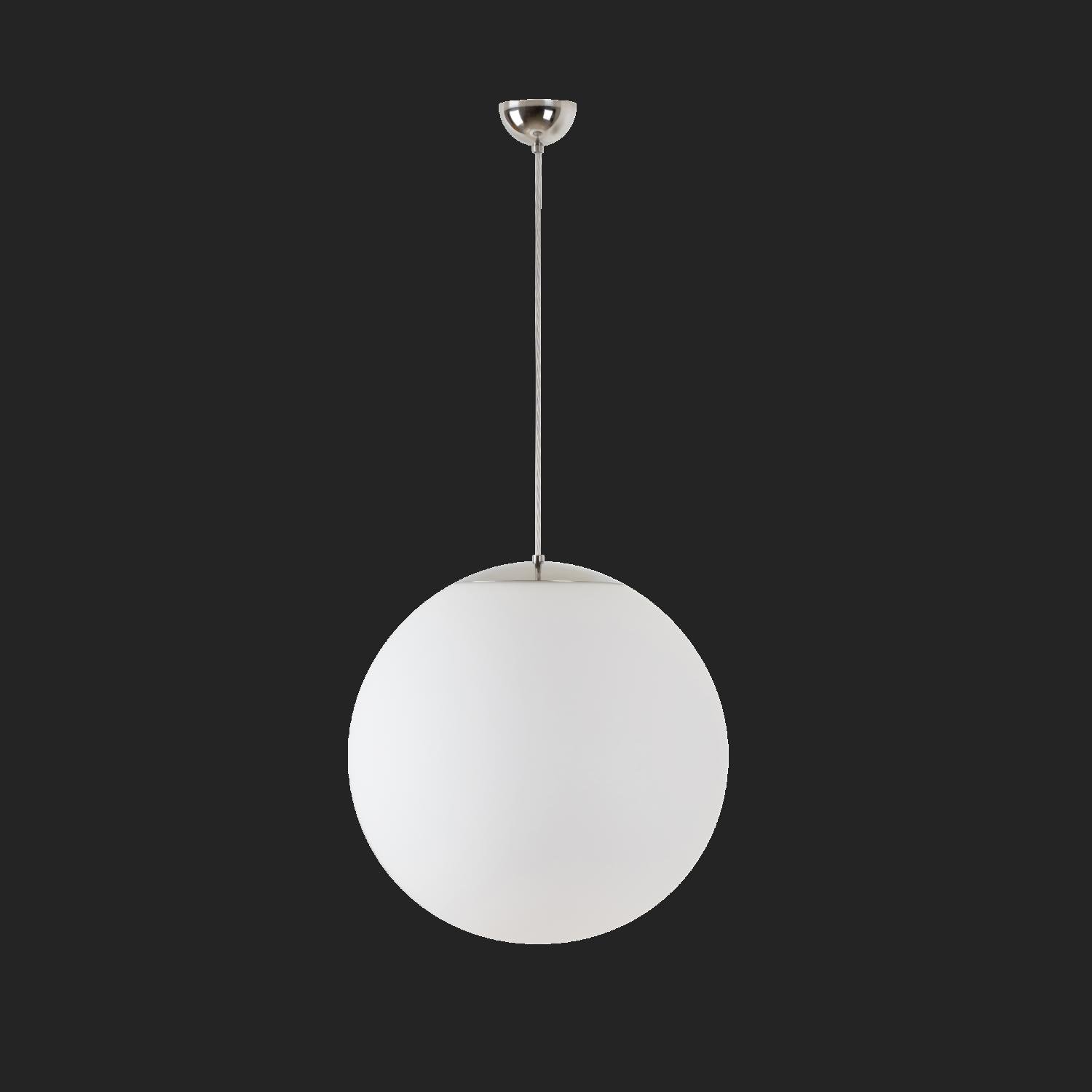 OS ADR60862 ADRIA S4 závěsné skleněné svítidlo nerez leštěná / bílá IP40 4000 K 41W LED nouzové kombinované 3 h (původní kód OS 60862) - OSMONT
