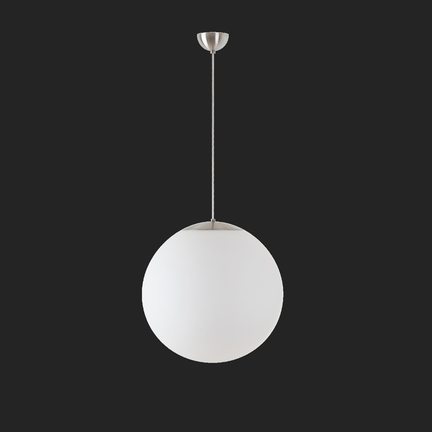 OS ADR60365 ADRIA S4 závěsné skleněné svítidlo nerez broušená / bílá IP40 3000 K 41W LED nouzové kombinované 3 h (původní kód OS 60365) - OSMONT