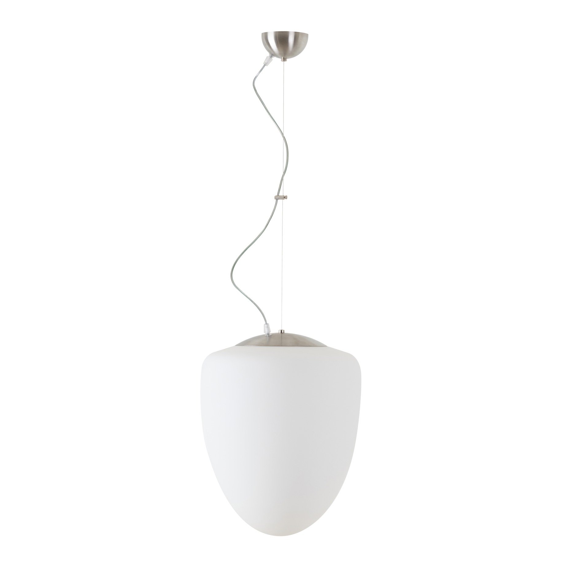 Levně OS AST60932 ASTRA L závěsné skleněné svítidlo kartáčovaná nerez / bílá IP40 4000 K 27W LED - OSMONT