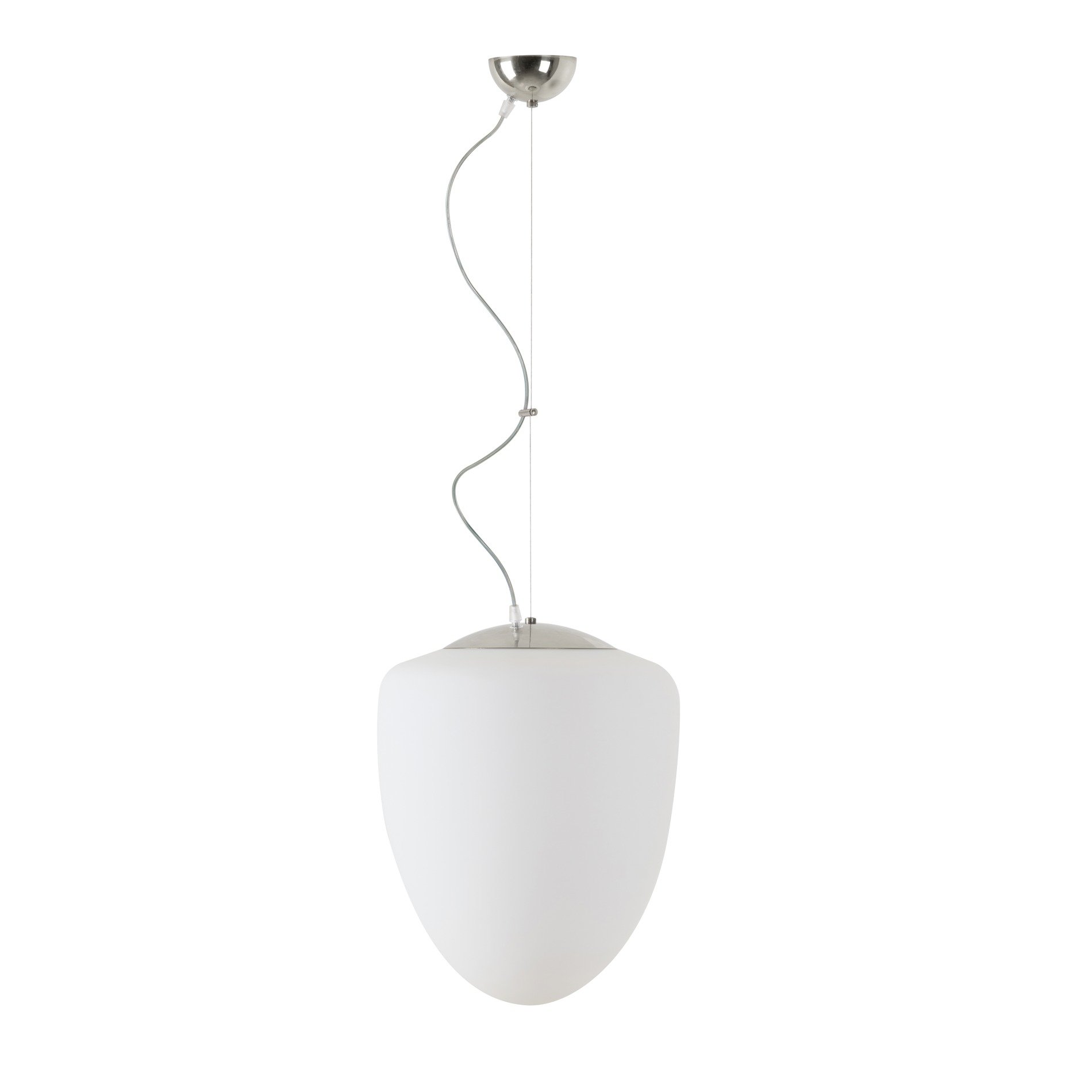 Levně OS AST60428 ASTRA L závěsné skleněné svítidlo nerez / bílá IP40 3000 K 27W LED - OSMONT